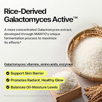 MANYO Galactomy Clear Skin Toner, Brightening & Hydrating Toner with Natural Fermented Filtrate For Pore Care & Even Skin Tone, Suitable for All Skin Types, Korean Skincare 7.1fl oz (210ml)