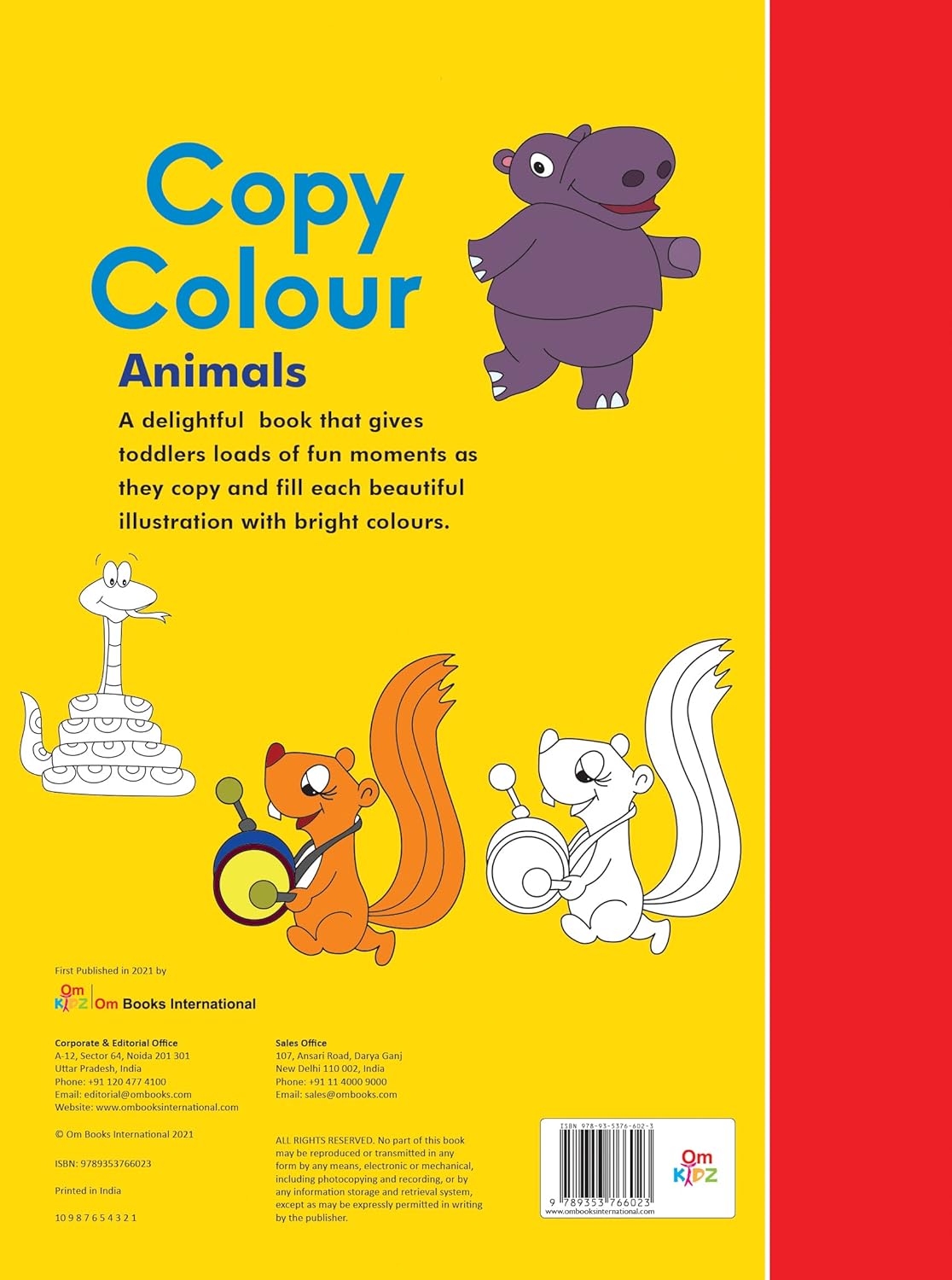 Copy Colour Animals      Paperback