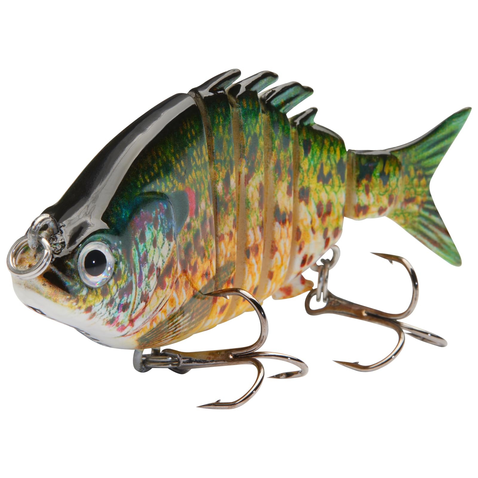 Bassdash SwimPanfish - Señuelo duro de 6,35 cm / 9,6 g para pesca de trucha y lubina, paquete de 4