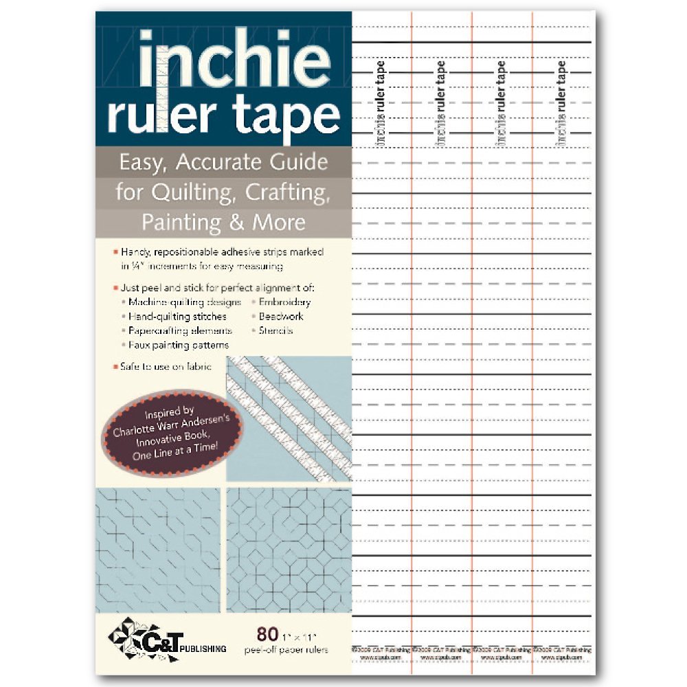 Buy Inchie Ruler Tape Easy, Accurate Guide for Quilting, Crafting