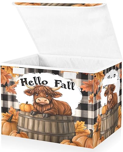 Miniatura 9 de xigua Contenedores de almacenamiento para decoración de Halloween con tapas y asa de transporte, cajas de almacenamiento plegables, contenedores