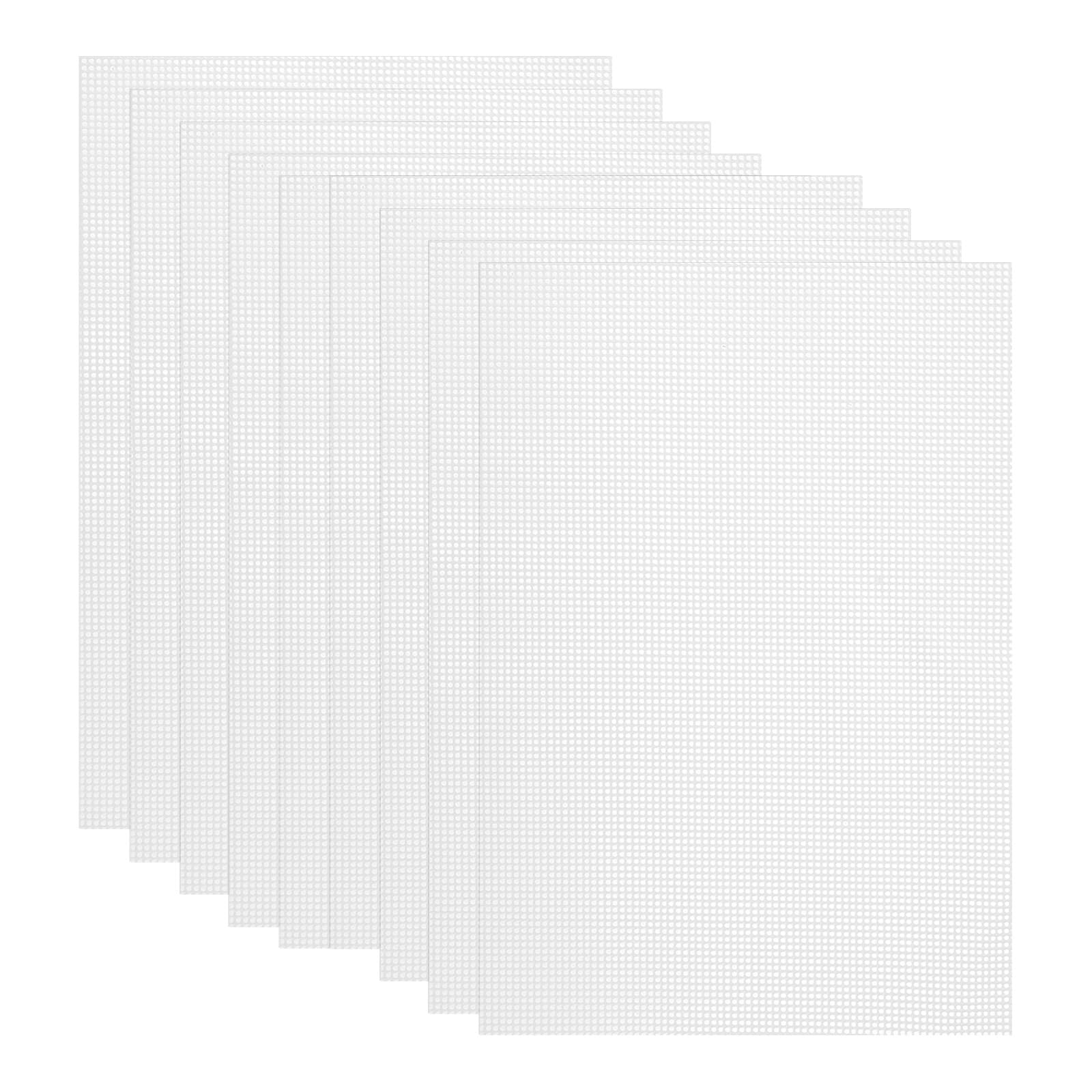 uxcell 11.2 x 7.9" Silicone Dehydrator Sheets, 9 Pcs Non-Stick Dehydrator Drying Mesh Reusable Fruit Dryer Mat for Food Dehydrator Fruit Dryer, White