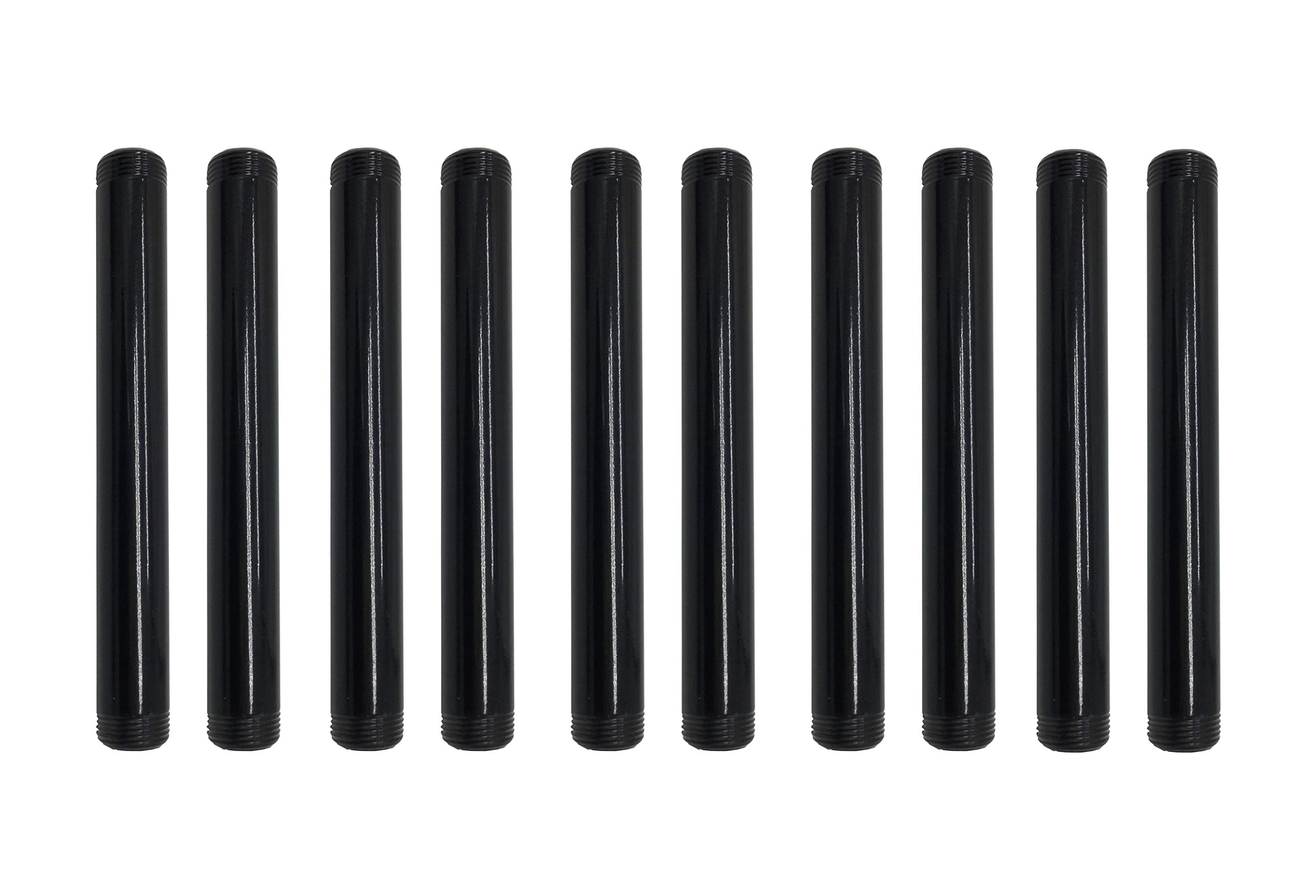 Tuyaux malléables en fonte 1/2" acier noir pour meuble DIY et raccord fileté