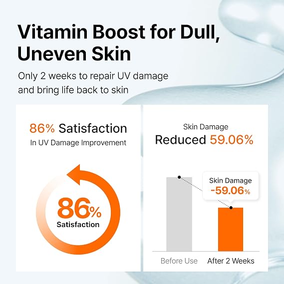 DearKlairs Vitamin C Serum Korean Brightening Daily Serum for Even Skin Tone & Dark Spot Care, EGF Peptides, 5% Pure Vitamin C & Niacinamide, Sensitive Skin-Friendly, 1.18 Fl Oz