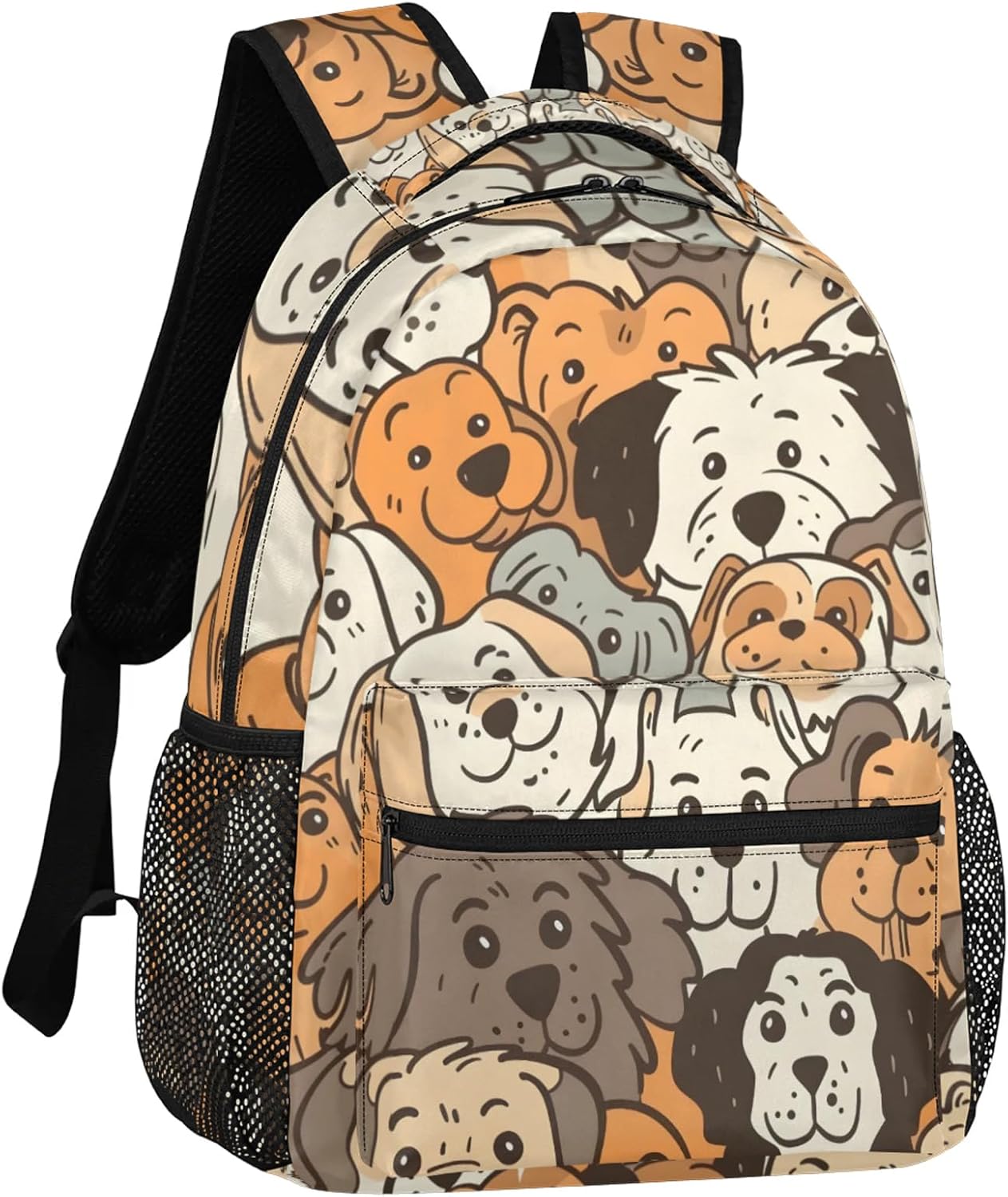 Funny Dogs Prints Backpacks for Women Men 16 Inch