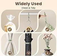 Vista 7 de 30 bridas de silicona reutilizables, organizador de cables de datos para oficina, multiusos, organizador de cables elásticos para cables de carga