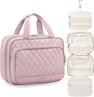 MDODO Travel Toiletry Bag for Women,Hanging Organizer Cosmetic Makeup Bag