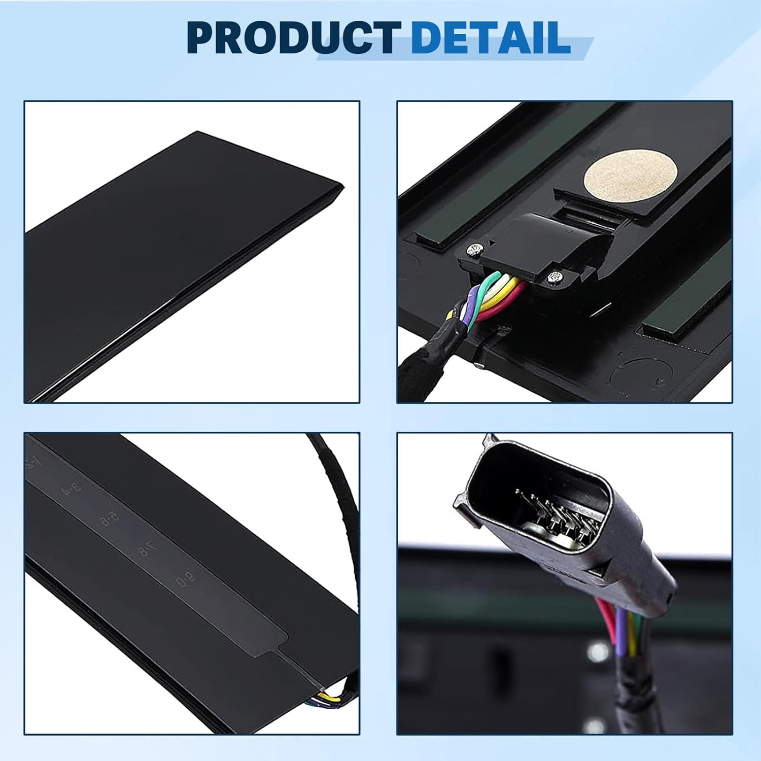 B Pillar Molding Trim with Door Entry Keypad Compatible with 2011-2019 Ford Explorer Replaces DB5Z-7820555-AC Door Pillar Applique Driver Side