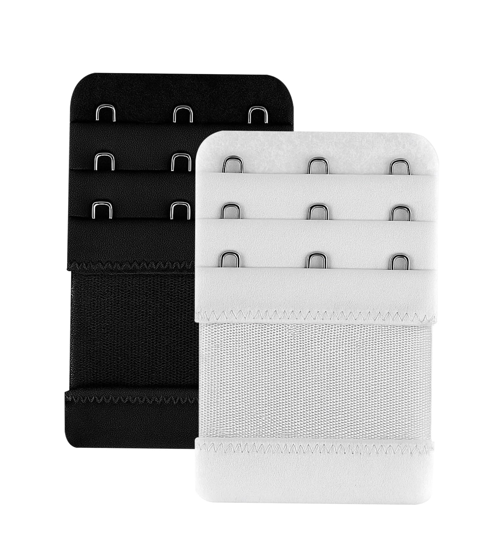2 Pcs Bra Extenders for Women 3 Hooks & 3 Rows Comfortable Stretchy Bra Extension Strap Multicolor-image-47