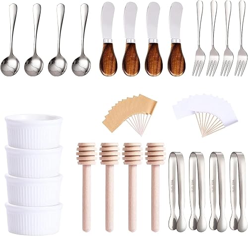 Charcuterie Accessories(25 Psc), Cheese Spreaders For Charcuterie Board, Mini Serving