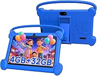 Vista 1 de Tablet infantil de 7 pulgadas 3-9 para niños, 32 GB de ROM para niños pequeños con funda a prueba de golpes, software Android para niños instalado