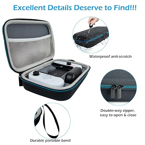 Miniatura 4 de XINGFUDAO Funda rígida compatible con Backbone One Mobile Gaming Controller para iPhone, Backbone One con bolsillo de malla para cable USB, bolsa