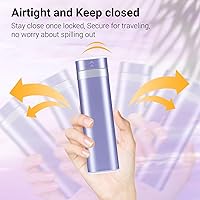 Vista 5 de Betife - Organizador semanal de pastillas para viajes, pastillero diario compacto de 7 días, estuche portátil de medicamentos, bonito porta