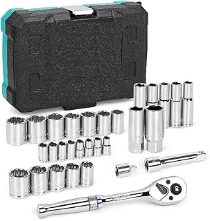 30 Pieces Socket Set 3/8