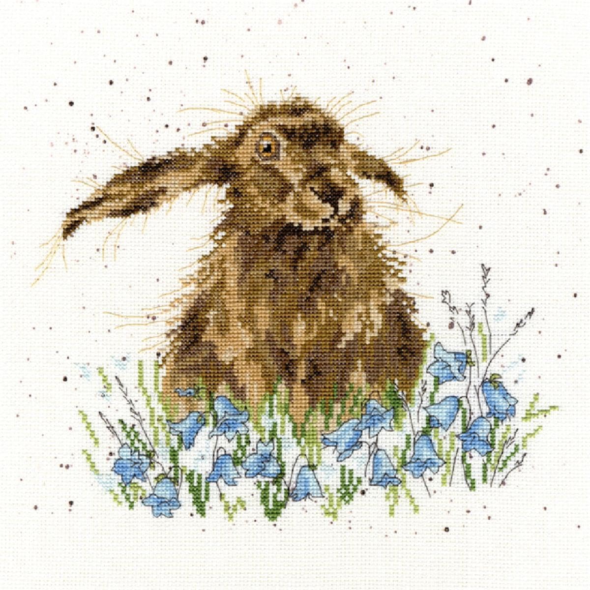Bothy Threads XHD1 Cross Stitch Kit XHD1 Bright Eyes 14 Count 26cm x 26cm, One, Multi Colour