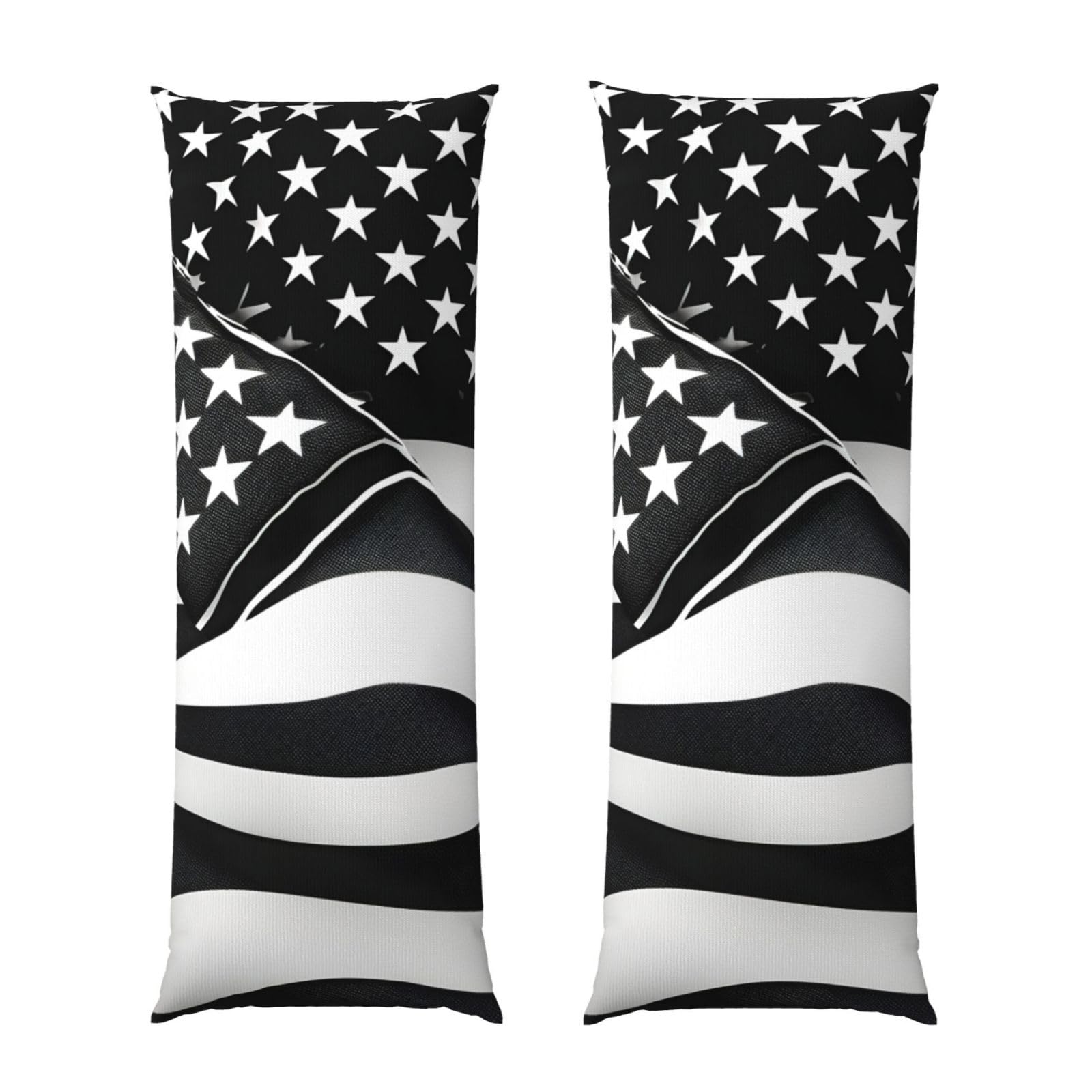 Taies d'oreiller ultra douces housse de coussin de corps imprimée drapeau américain