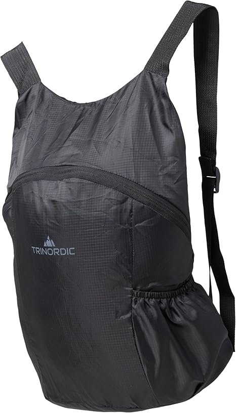 Trinordic Ultralätt & Ihopfällbar Dagsryggsäck 12L, 70g, Packbar och Behändig Ryggsäck för Vandring, Resor, Handling och Vardagsäventyr