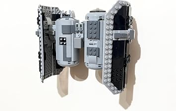 3Dudes & Dad Wall Mount Display Bracket Compatible with LEGO  Star Wars TIE Bomber - Custom Designed Storage Hook for Set 75347-3D Printed Plastic - Supplied with Mounting Hardware