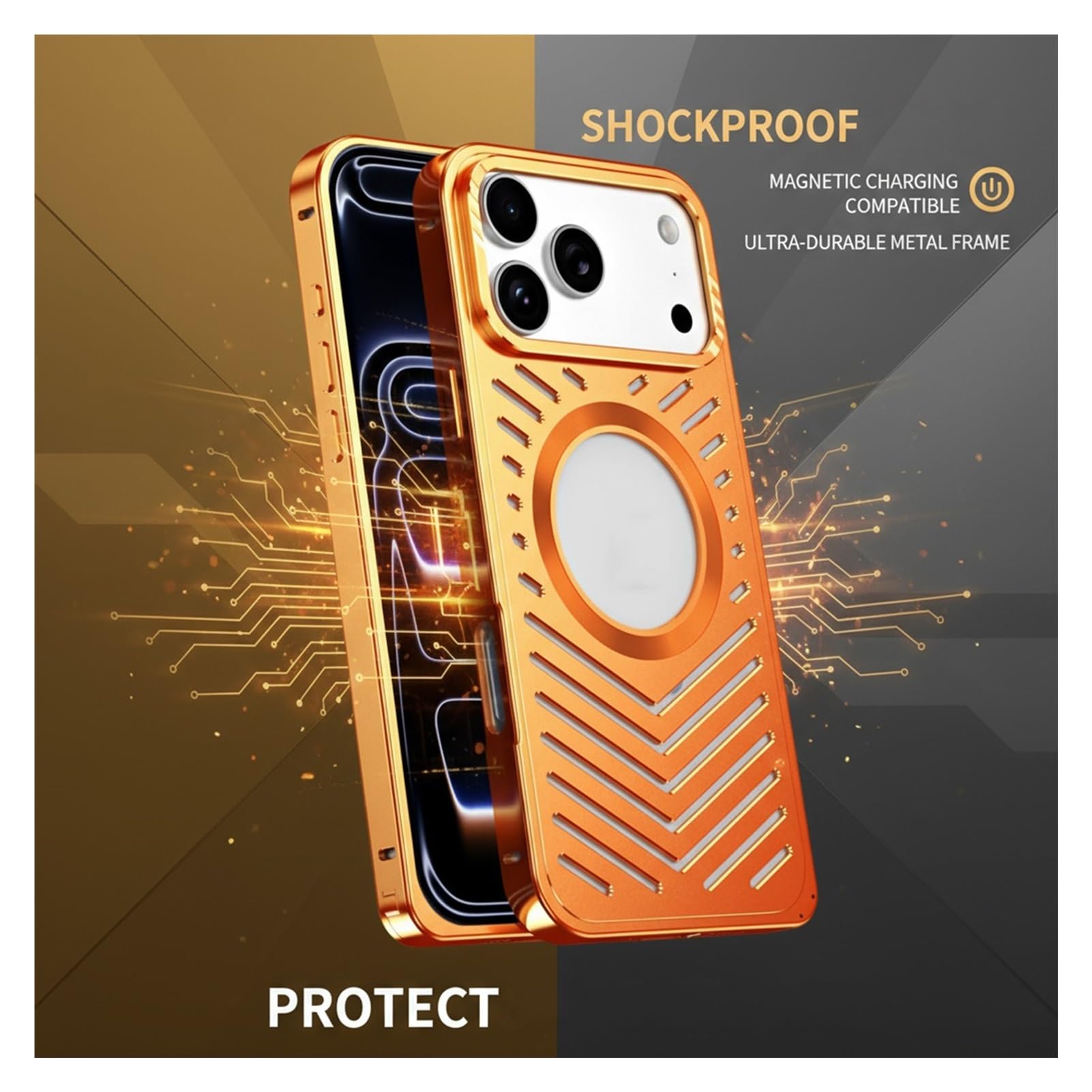 Amazon.co.jp: 放熱メタルケース iPhone 17 / 17 Pro / 17 Pro Max 用