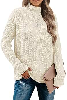 MEROKEETY Women's Turtleneck Long Sleeve Sweater 2025 Fall