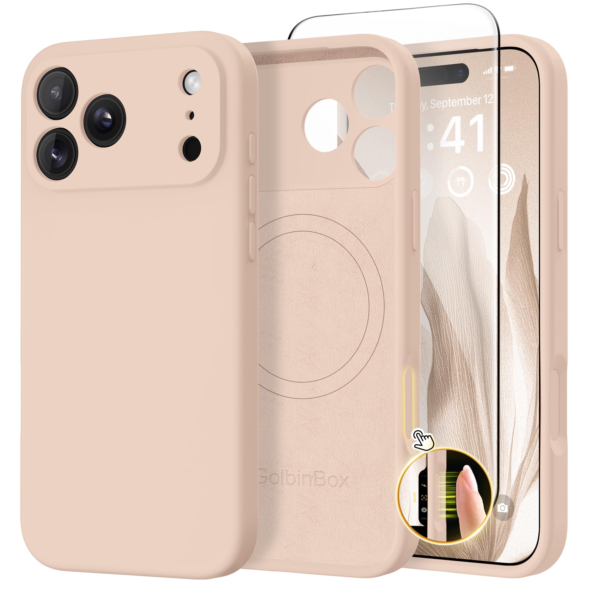 GolbinBox Magnetic for iPhone 18 Pro Max Case/17 Pro Max Case, Sunny