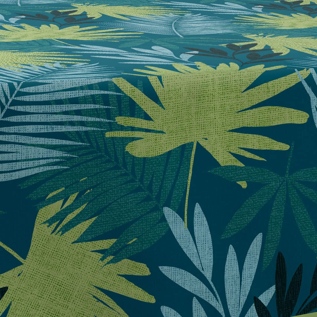 Le linge de Jules Bali Stain-Resistant Tablecloth Rectangular 150 x 200 cm, Blue, Green, Blue / Green, 78.7 x 59.1 inch (Rectangular) - Image 2