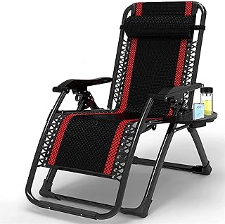 HZH Cadeira de espreguiçadeira ao ar livre com trava de gravidade zero, cadeira resistente, espreguiçadeira ajustável para jardim, praia, gramado, piscina, estufa (F)