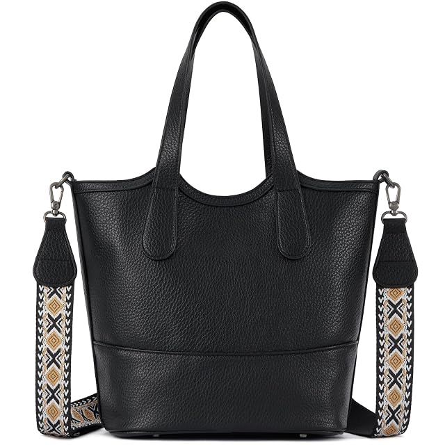 Top Handle Crossbody Bags for Women Vegan Leather Bucket Purses for Women Satchel Handbag with 2 Bottle Holder