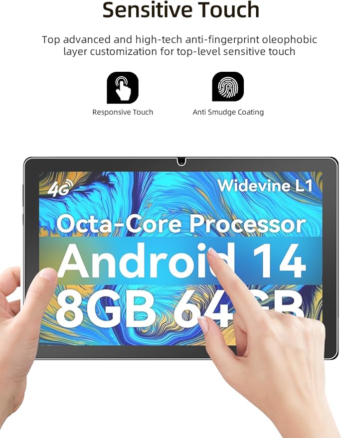 Protector de Pantalla de Vidrio Templado para Eksvefot C10 10 pulgadas, 2 Unidades miniatura 5