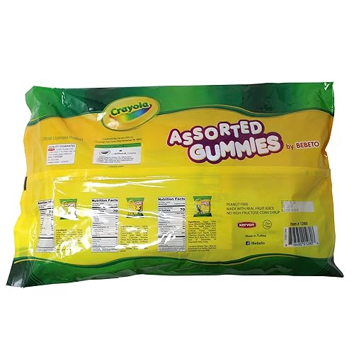 Miniatura 6 de Crayola - Paquete surtido de gomitas surtidas, golosinas para el regreso a clases y Halloween, dulces con jugo de fruta real, mezcla de dulces