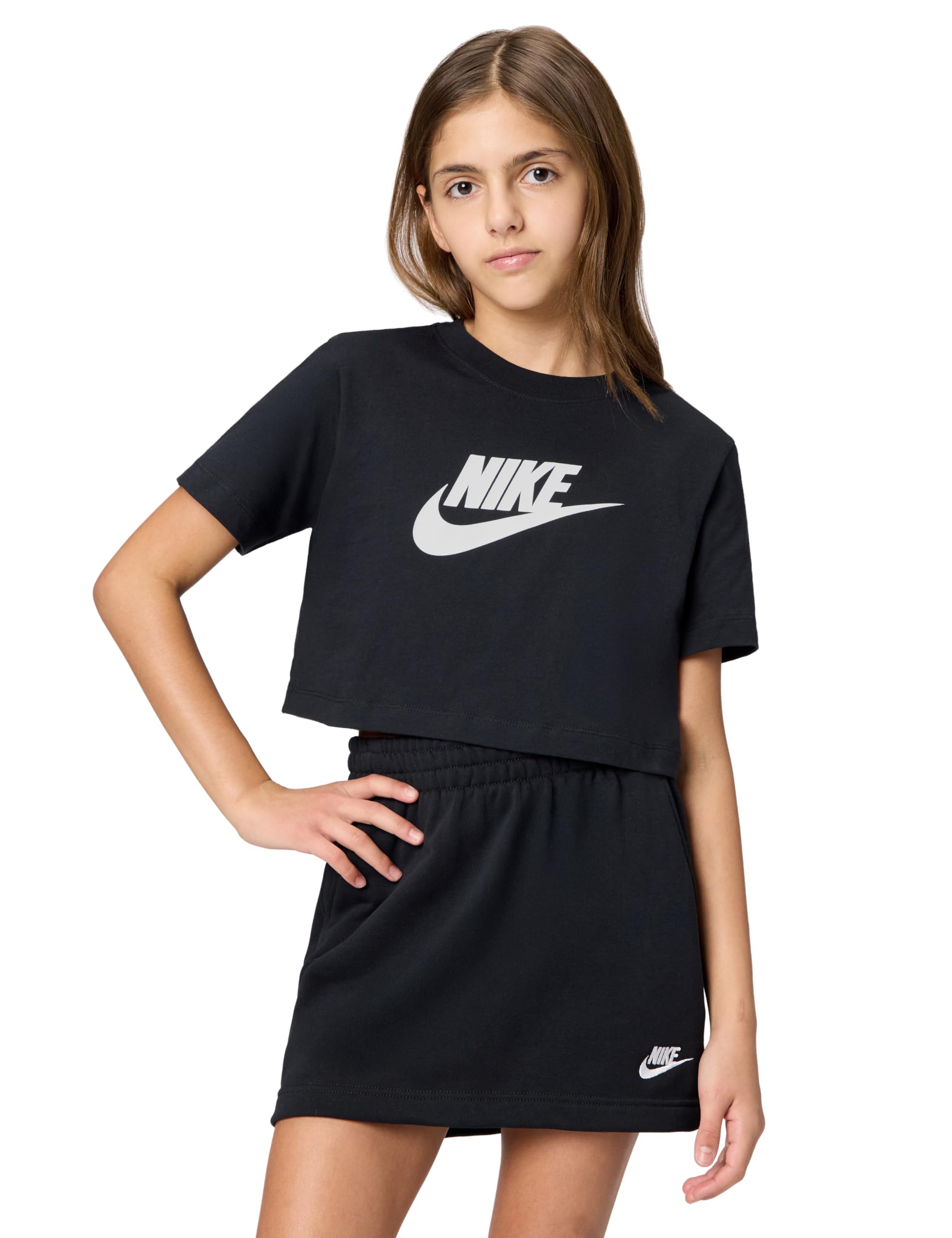 NIKE G NSW tee Crop Futura Hbr Top Niñas (Pack de 1)