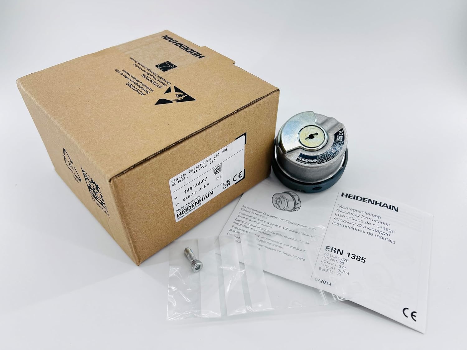 ERN1385 ID:749144-07 Rotary Encoder, 2048 Signal/Revolution, 1VPP Output, 12.7mm Shaft