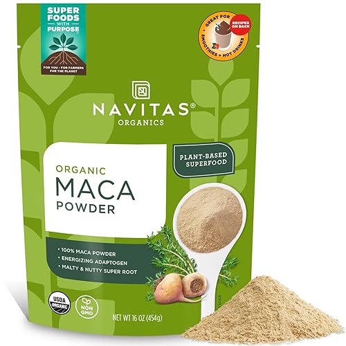Navitas Naturals maca en polvo orgánica bolsas de 1 libra
