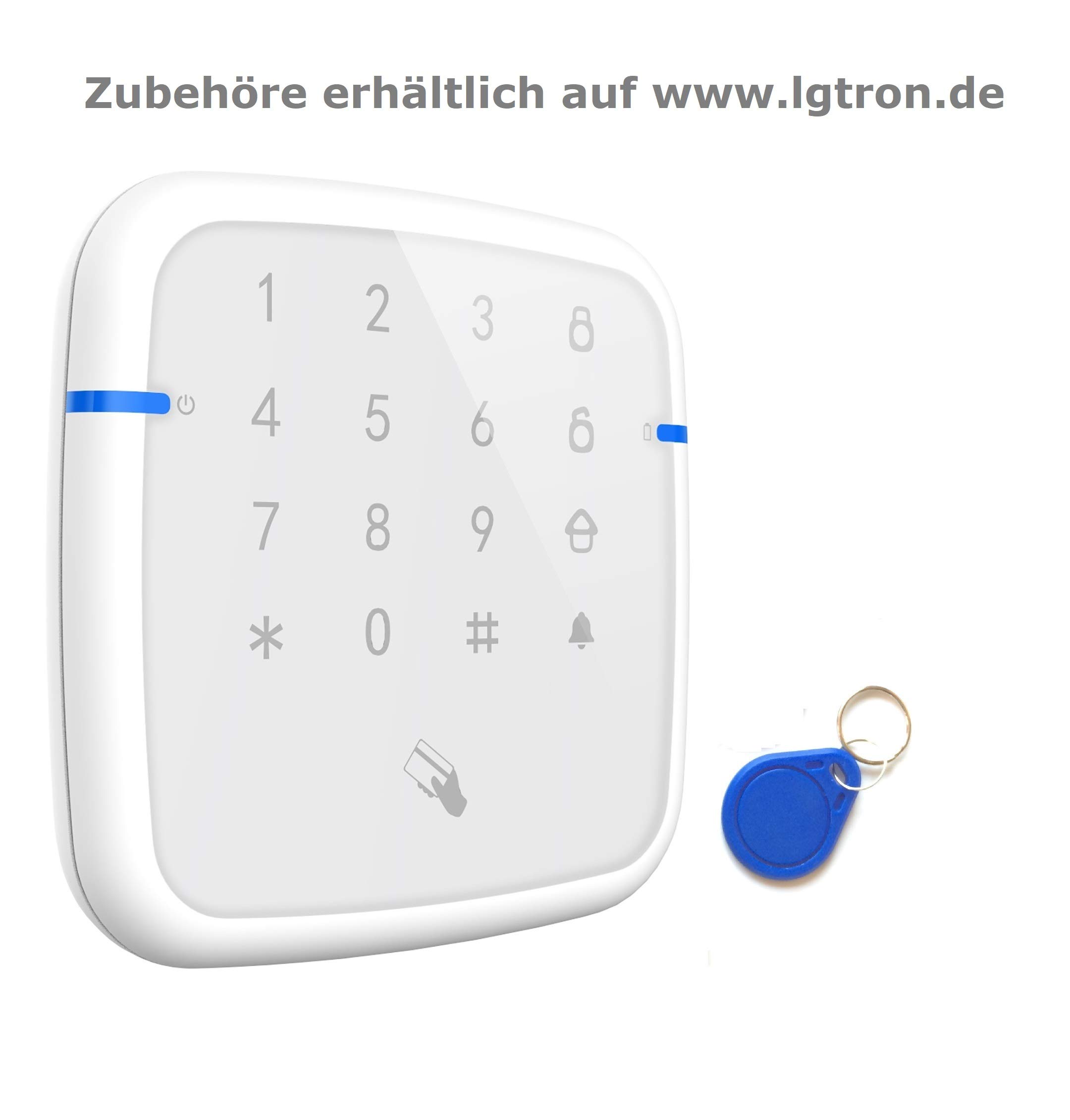 WLAN WIFI GPRS GSM Funk Alarmanlage LGD8006, 868 MHz, 2 Wege Kommunikation bidirectional, Automatisch Umschalten WLAN auf GPRS GSM, IOS Android App steuerbar, technischer Support