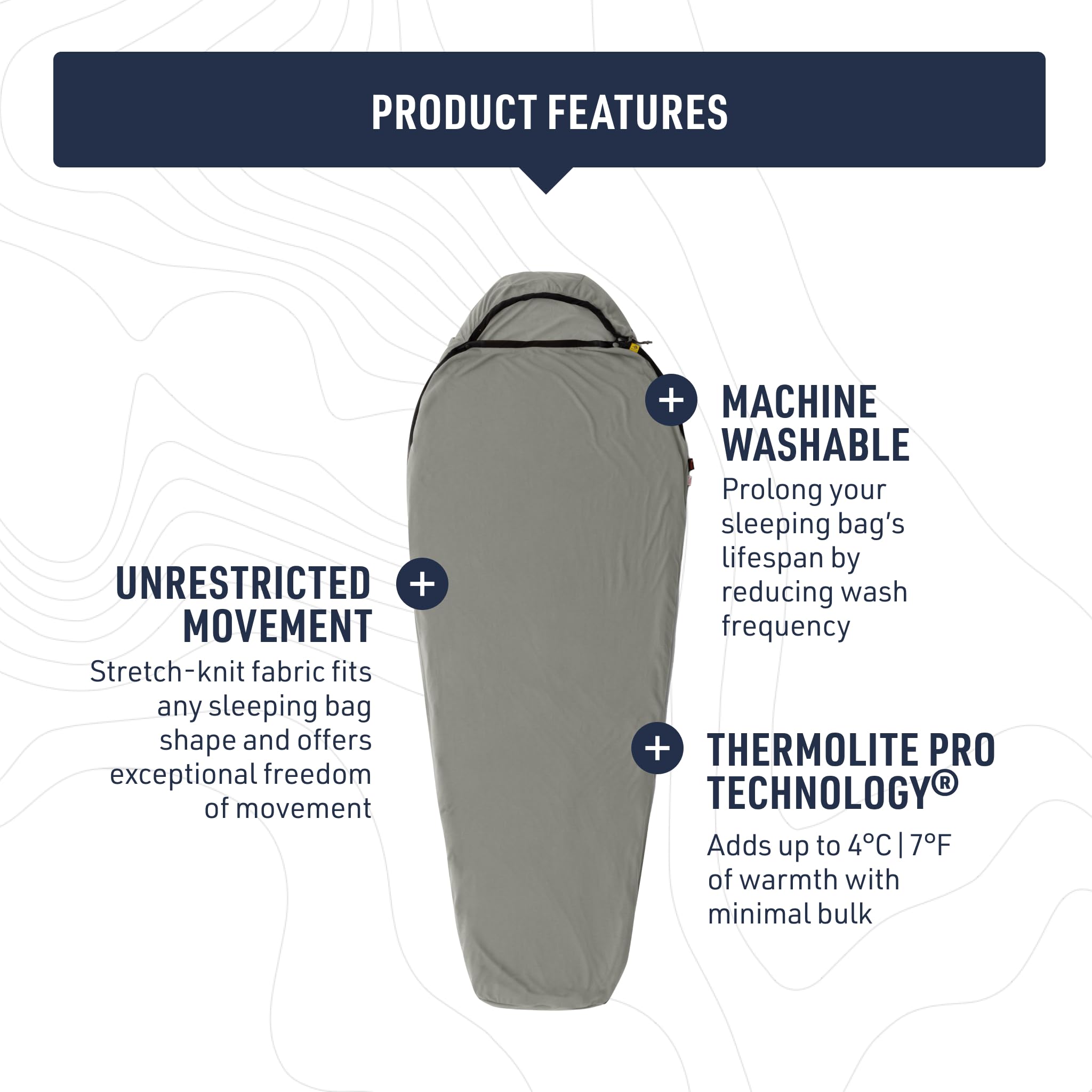 SEA TO SUMMIT REACTOR EXTREME THERMOLITE SLEEPING BAG LINER (RED)