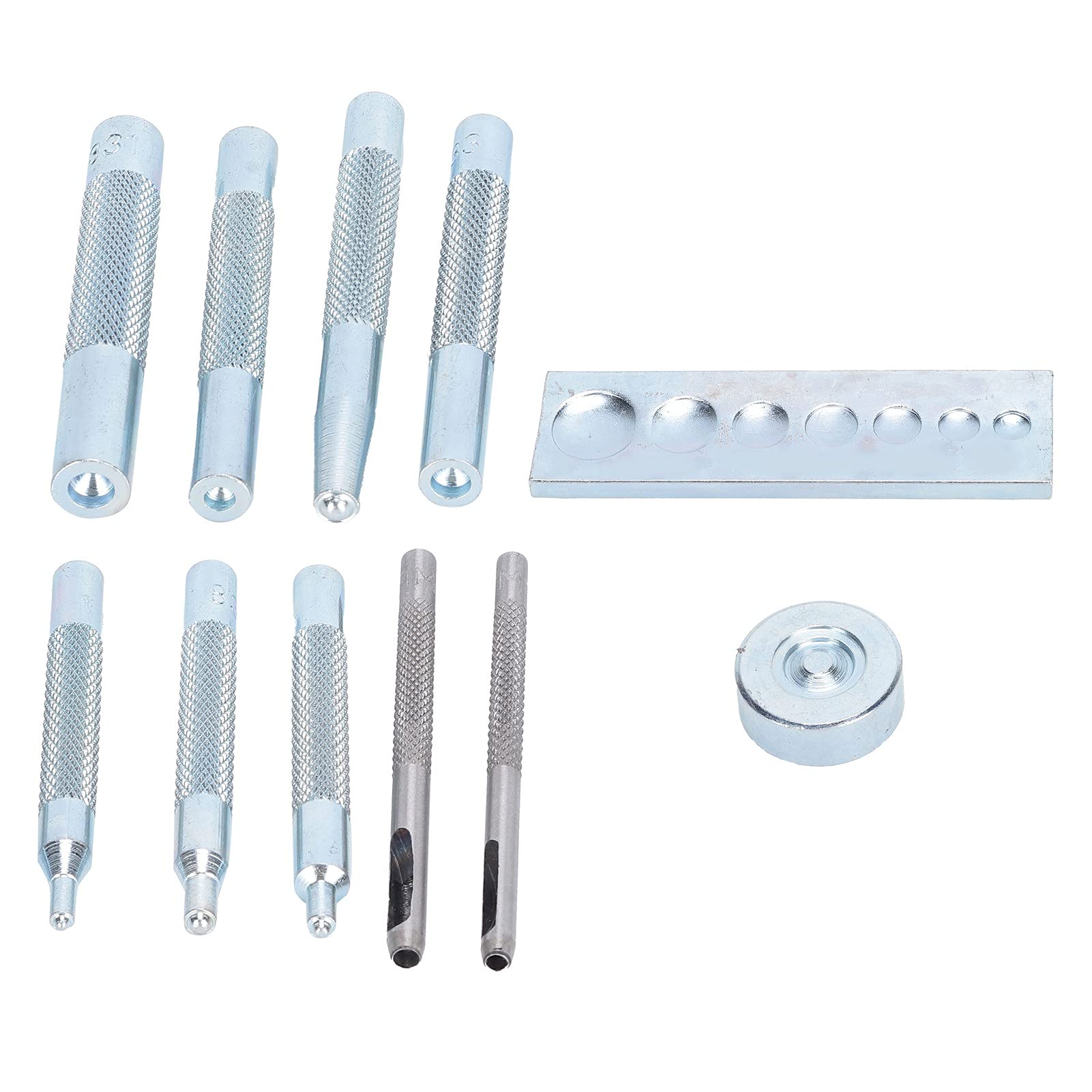 Poinçon à œillet 4mm Pour Cuir Et Tissu - Acier Allié, Longueur 100mm - Pour Rivets, Boutons, Artisanat