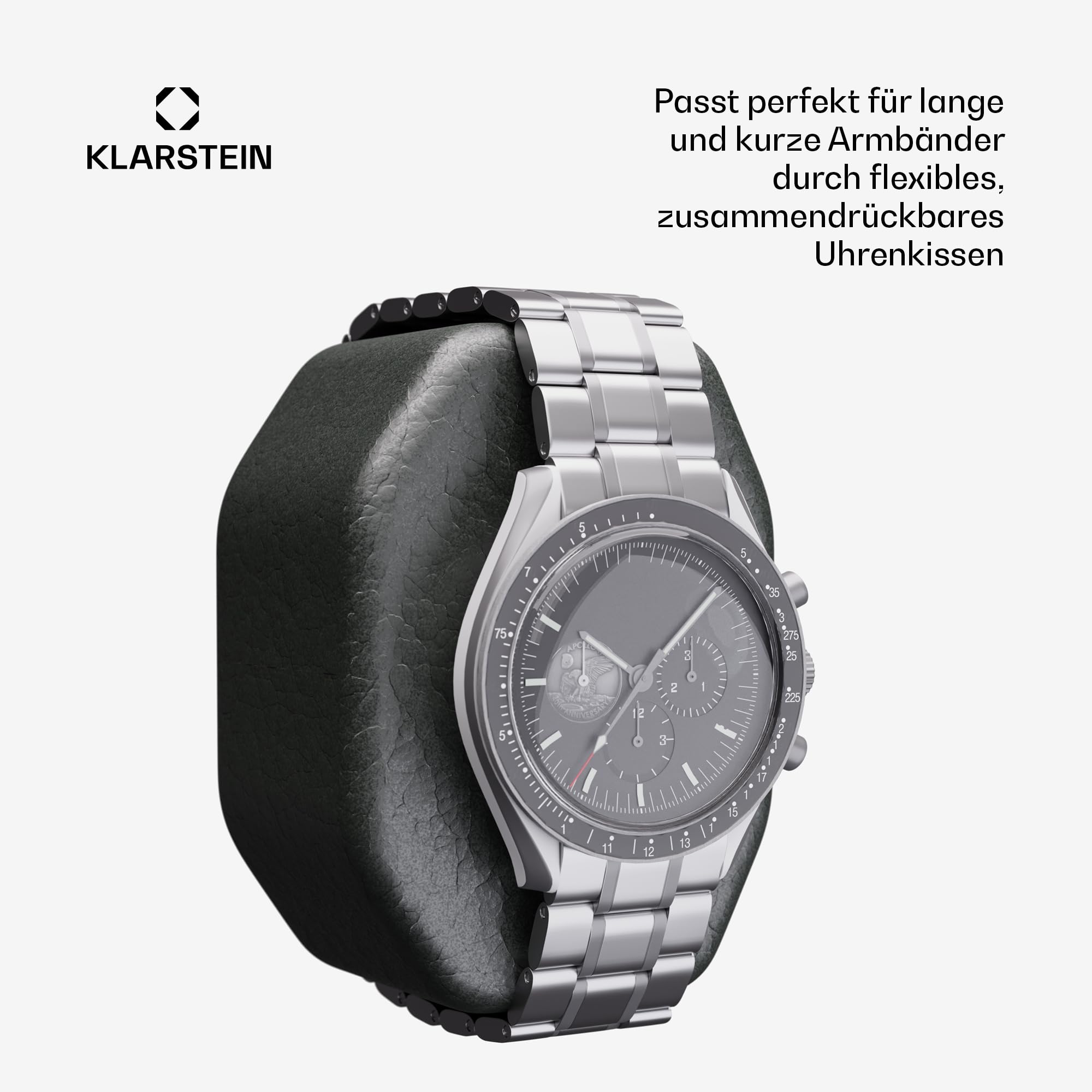 Klarstein Uhrenbeweger für Automatikuhren, Automatik-Uhrenbeweger für 1 Uhr mit Acryl-Tür, Automatischer Blaue LEDs, Watch Winder mit 4 TPD Einstellungen