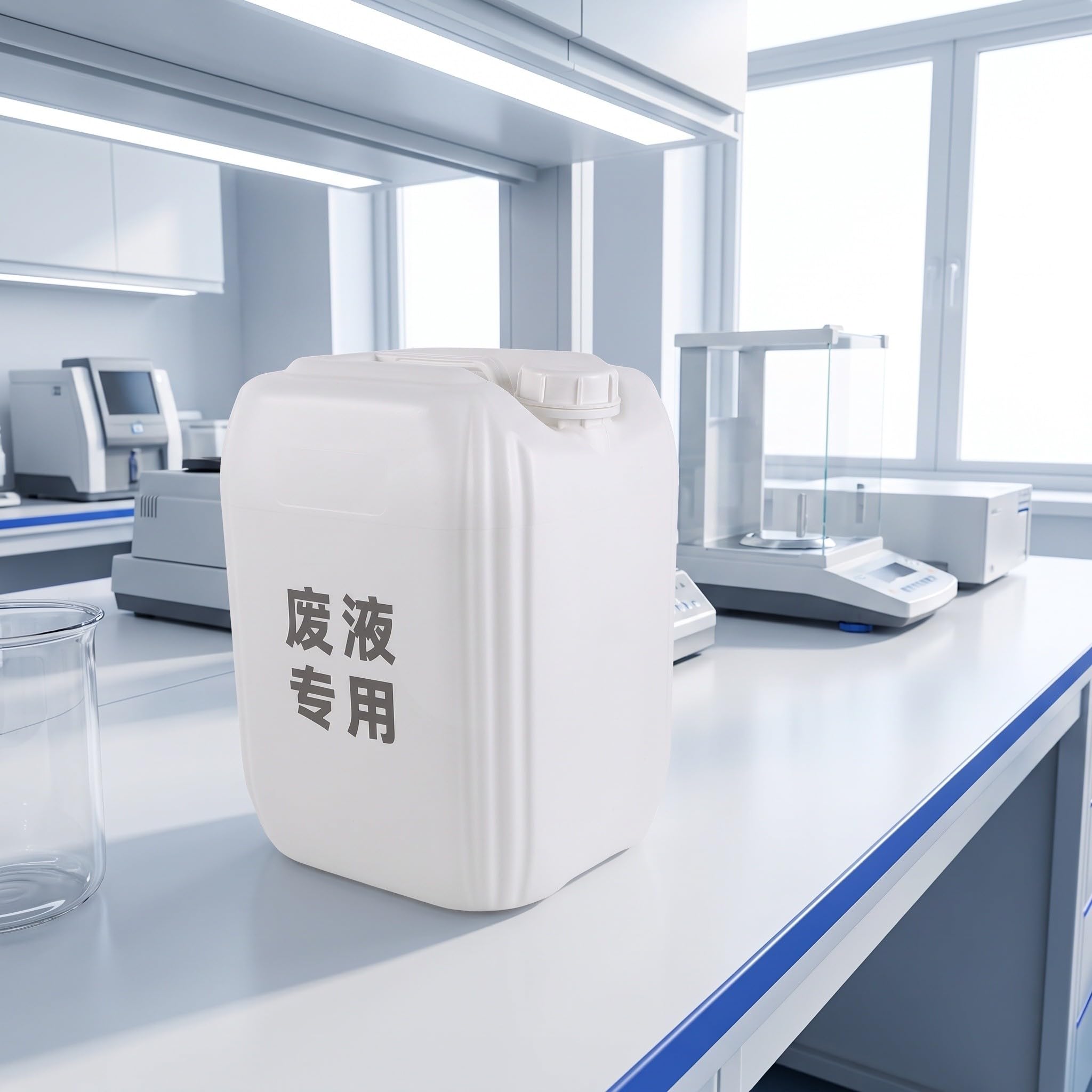 Abfallflüssigkeitsbehälter 20l 5 Gallon aus Kunststoff Weiß