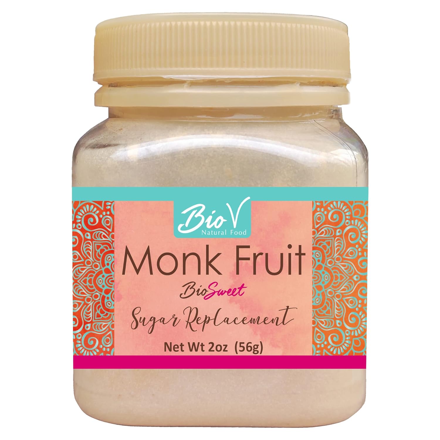 Bio V Pure Monk Fruit Powder, Natural Sweetener, 2 Oz, 4