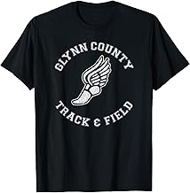 Glynn County Track & Field Distressed Retro Classic 80s T-Shirt