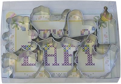 R&M International Mini Baby Cookie Cutters, Assorted, 7-Piece Set