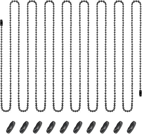 Dotlite 2Pack Black Wooden Ceiling Fan Pull Chain Extender, 12in Decorative Fan String Pulls - View #2
