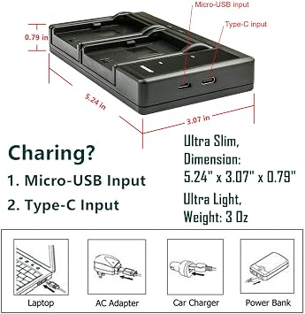 Kastar 4-Pack Battery & LTD2 USB Charger Compatible with Sony NP-BD1 NP-FD1 Battery, BC-CSD BC-CS3 Charger, Cyber-Shot DSC-G3, T2, T70, T75 Cameras