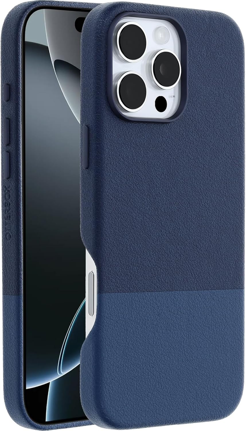 OtterBox iPhone 16 Pro Max Statement Series Cactus Leather for MagSafe - Azure Oasis Blue
