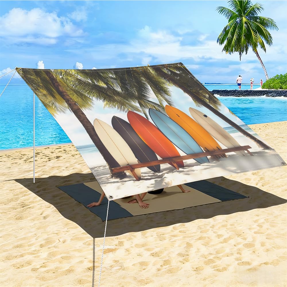 Voile d'ombrage rectangulaire pour terrasse et repas en plein air