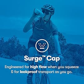 Polar Bottle Breakaway Insulated Water Bottle - BPA Free, Cycling & Sports Squeeze Bottle (Bolt - Charcoal & Silver, 24 oz)