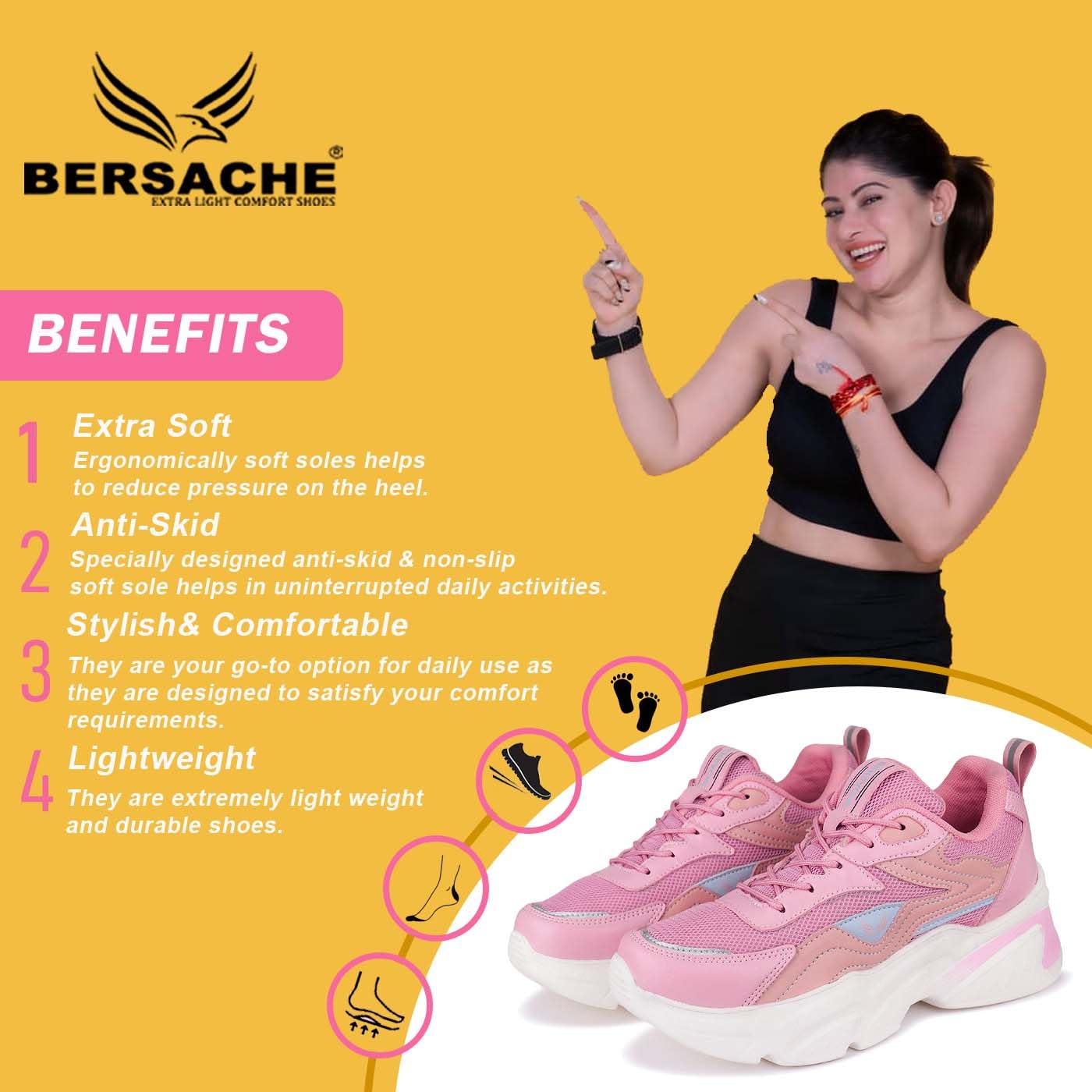 BERSACHE Premium Sports,Gym, Trending Stylish Running Shoes for Women 2 71LRg2y1UWL. SL1400