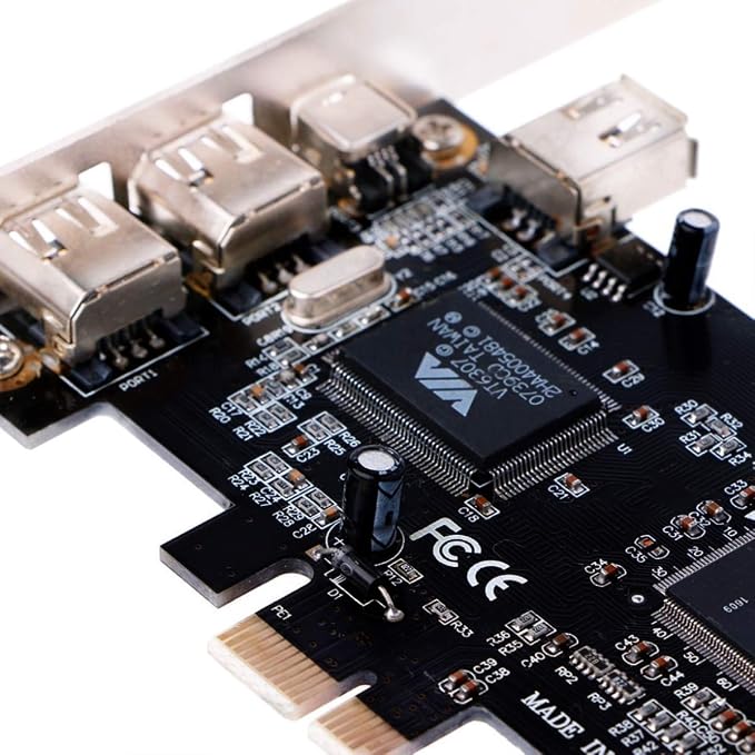 Tarjeta PCIe Firewire 4 Puertos para Windows y Mac miniatura 4