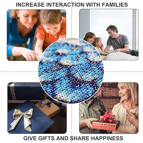 Miniatura 6 de Colorido gato 5D pintura de diamante, kit completo de arte de diamantes de imitación para adultos, kit de pintura de diamantes de imitación de