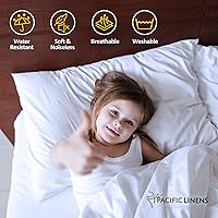 Vista 2 de Protector de almohada – Fundas de almohada de mezcla de polialgodón – Fundas de almohada resistentes al agua y al polvo – Protector de almohada